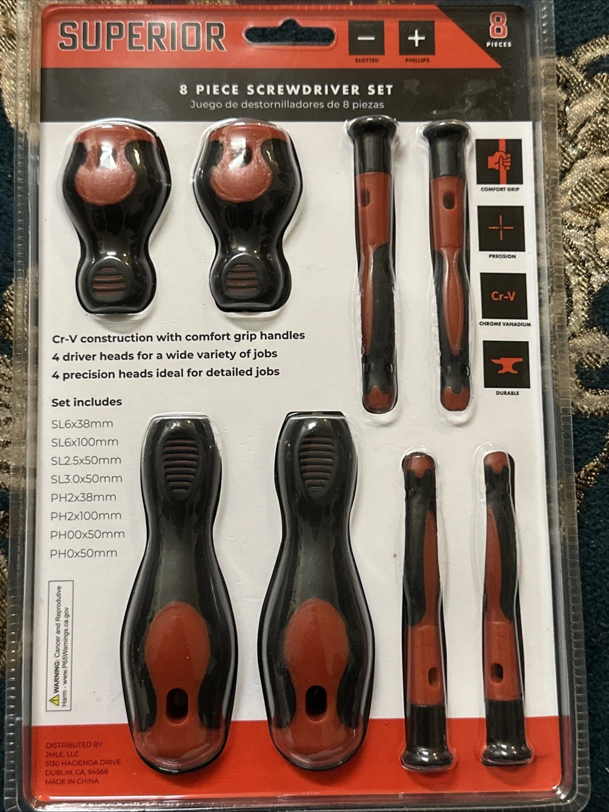 Superior 8 Piece Screwdriver  Set