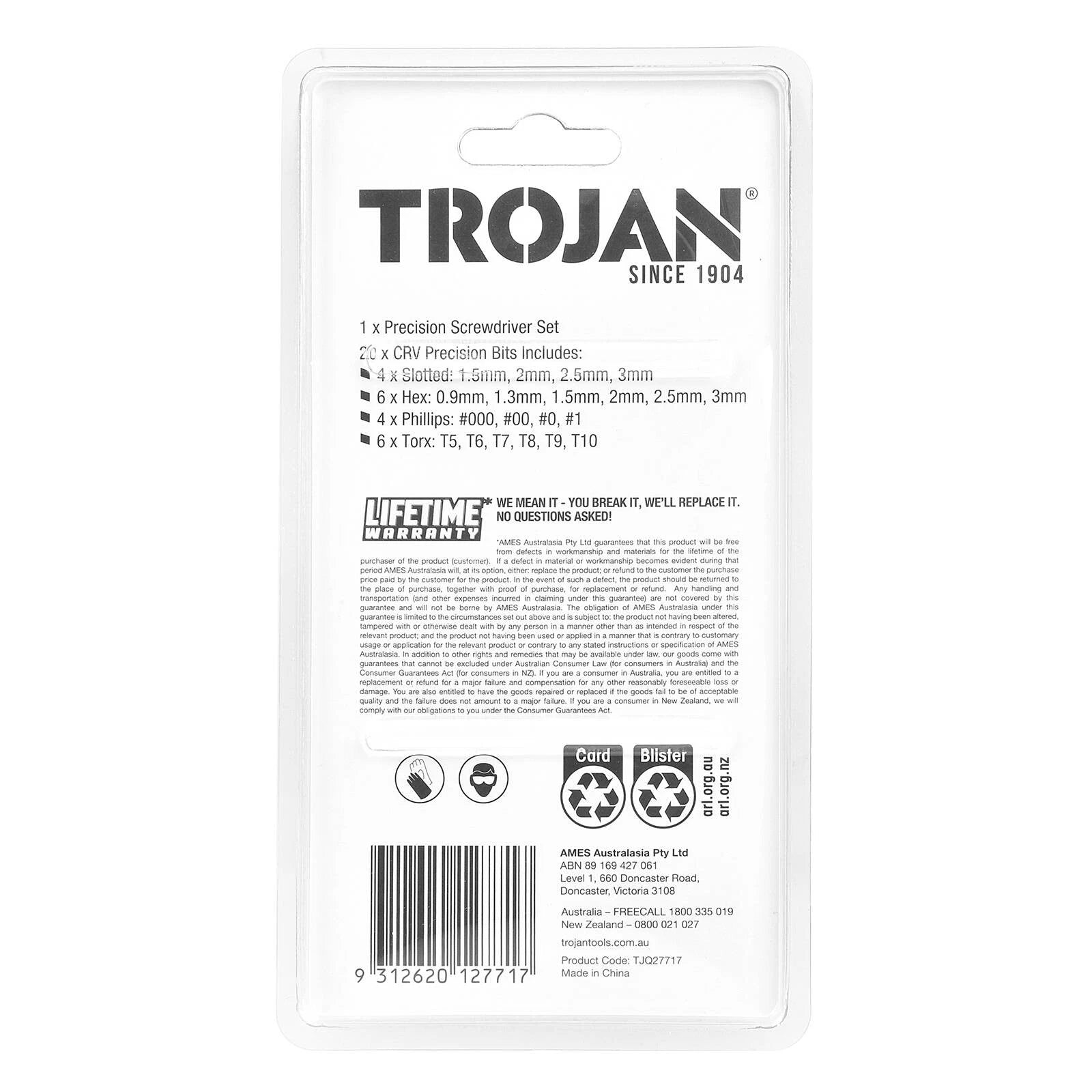Trojan 20 Piece Precision Screwdriver Set