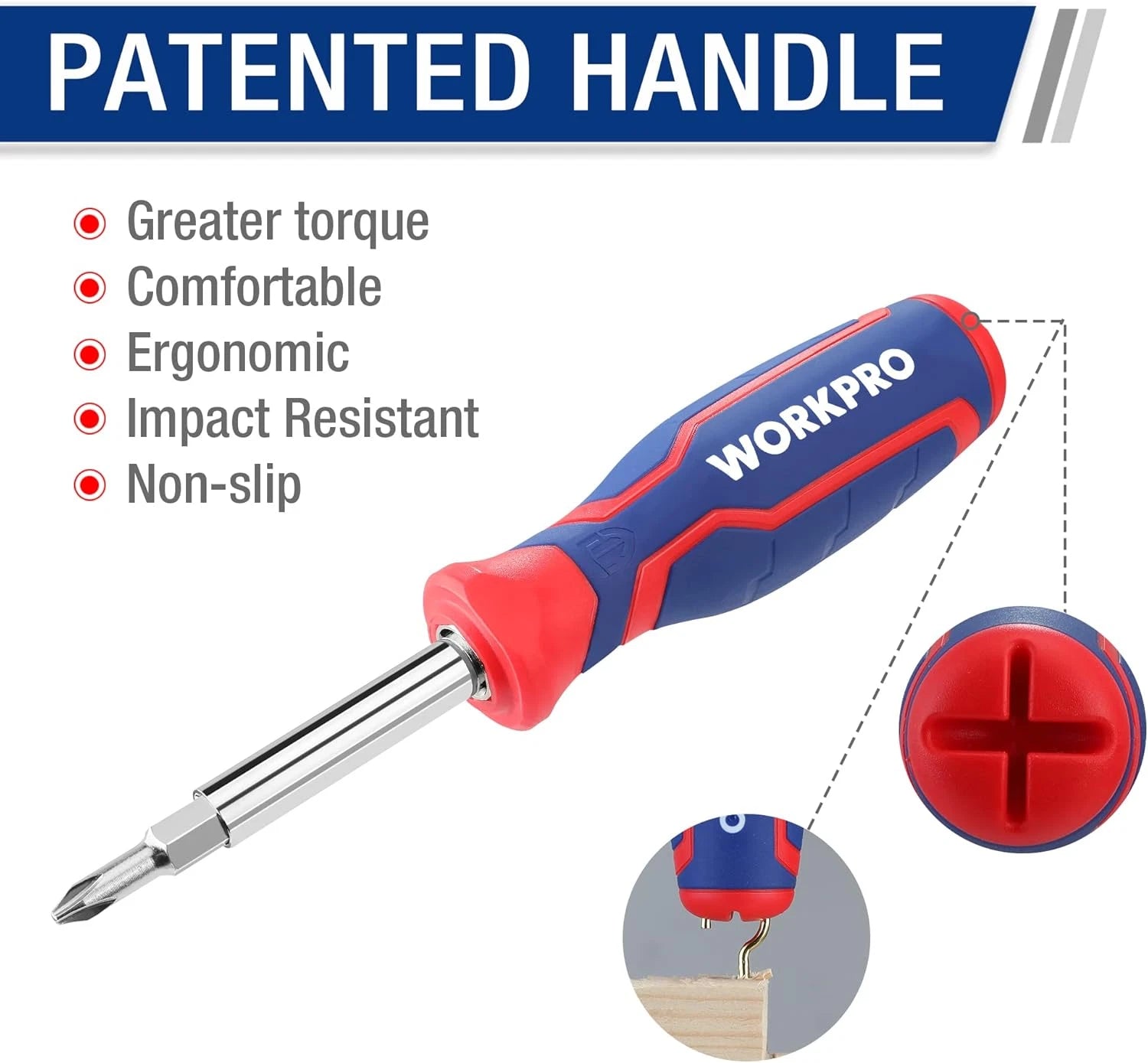 WORKPRO 15-In-1 Multi-Bit Screwdriver Set Tool All in One, Portable Multi-Purpos