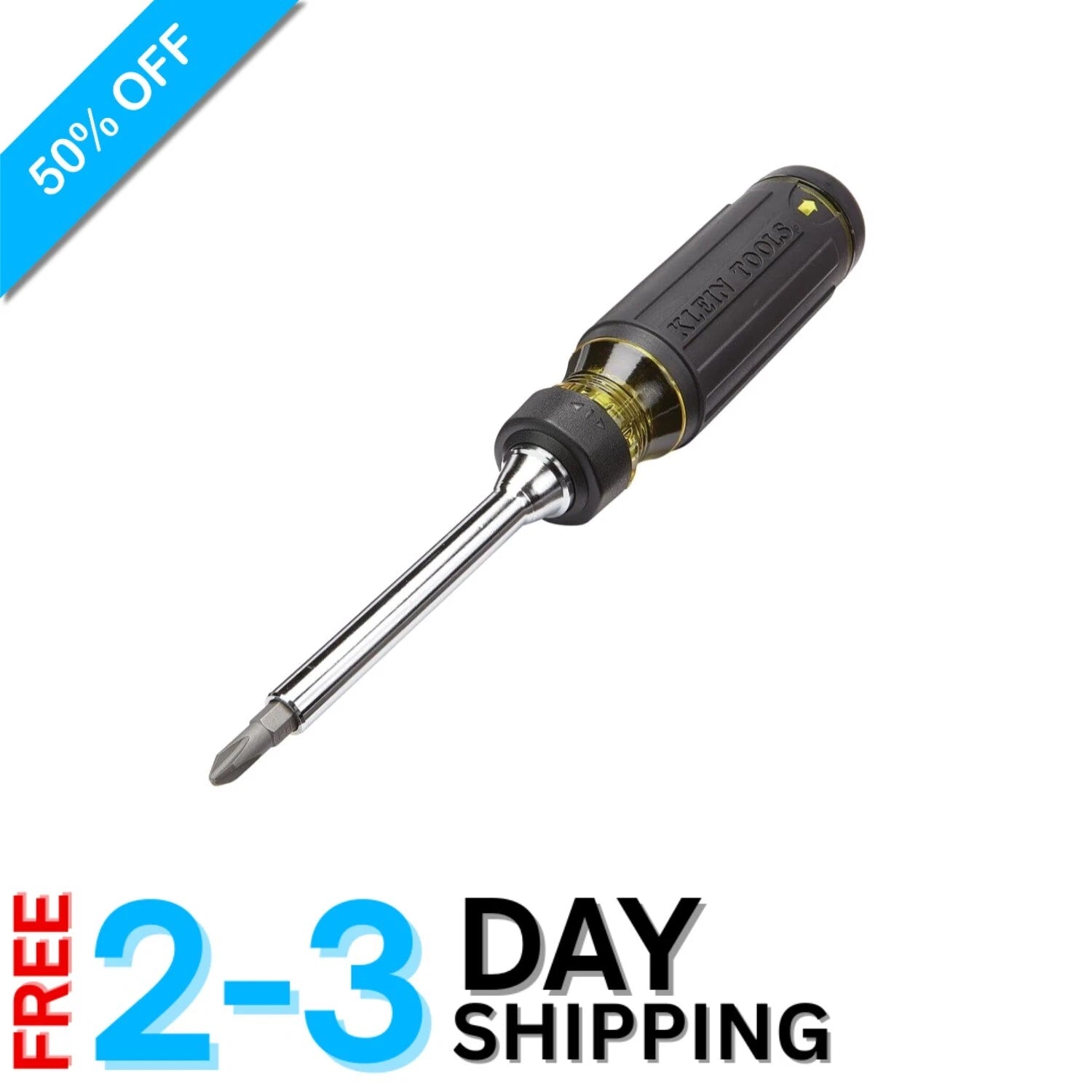 Versatile 15-in-1 Multi-Bit Ratcheting Screwdriver with On-board Storage