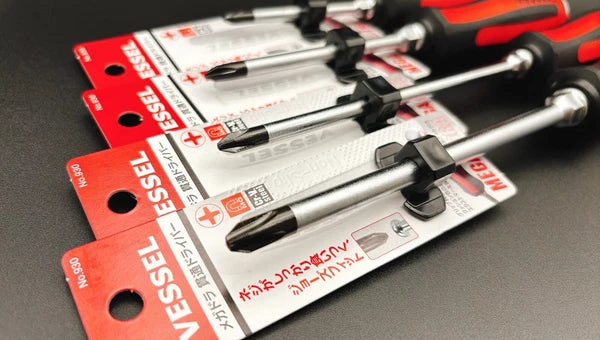 Vessel Megadora 930 JIS Tang-Thru Screwdriver Phillips head Set From Japan