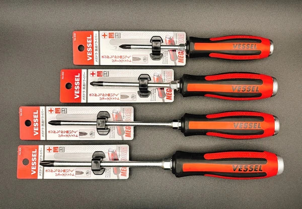 Vessel Megadora 930 JIS Tang-Thru Screwdriver Phillips head Set From Japan