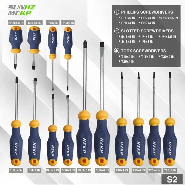 SUNHZMCKP Magnetic Screwdriver Set 66-Piece S2-Alloy Mini Precision