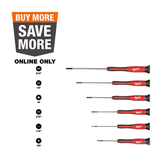 Precision Phillips Screwdriver Set (6-Piece)