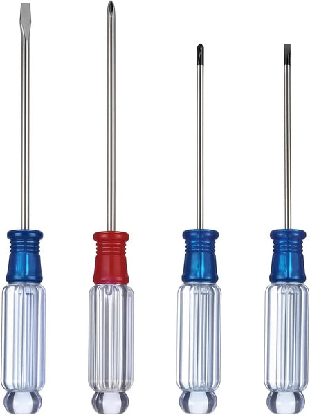 4PCS Small Screwdriver Tool Flat Head and Phillips, Small Screwdriver Set
