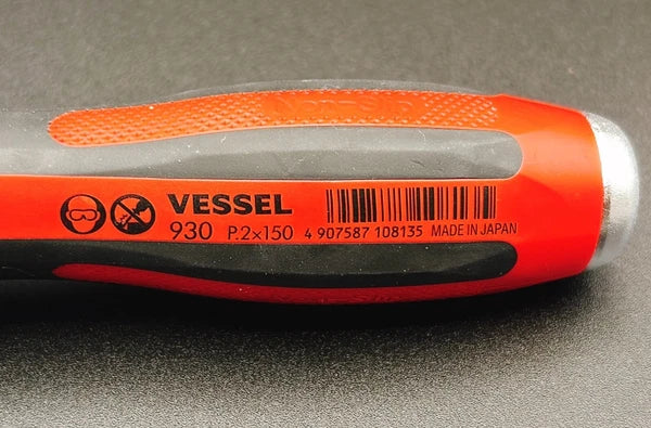 Vessel Megadora 930 JIS Tang-Thru Screwdriver Phillips head Set From Japan