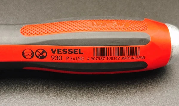 Vessel Megadora 930 JIS Tang-Thru Screwdriver Phillips head Set From Japan