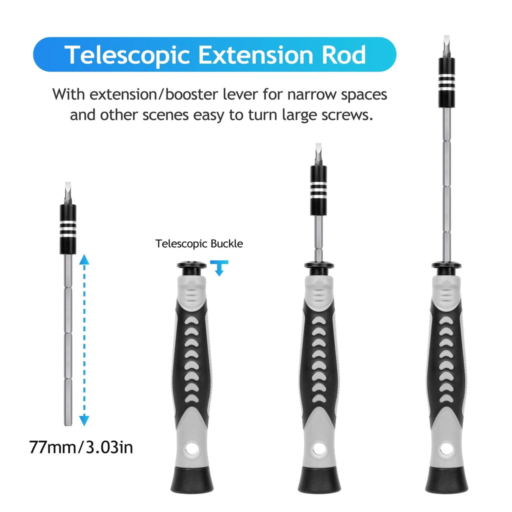 Precision Screwdriver Set, 130 in 1 Screwdriver Kit with 120 Screwdriver Bits...