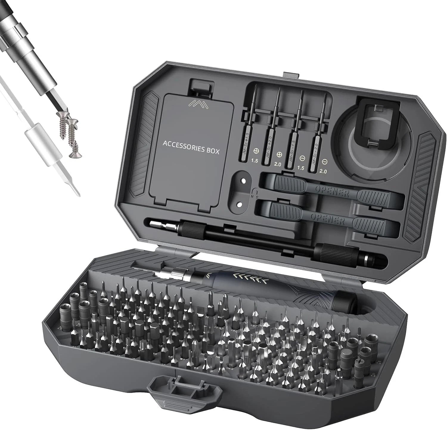 Professional Laptop and Mobile Repair Toolkit - 164pcs Precision Screwdrivers