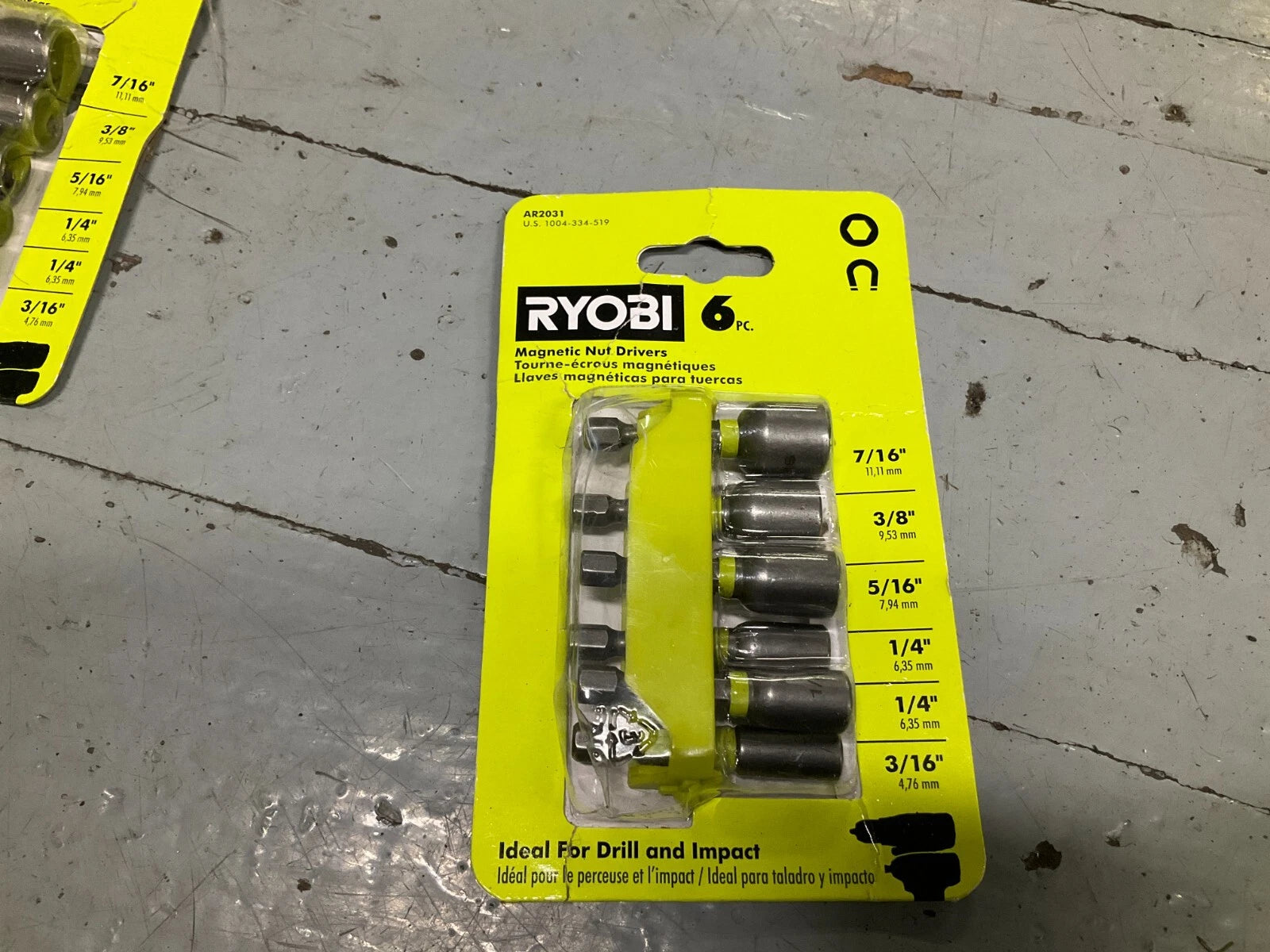 RYOBI Impact Rated Magnetic Nut Driver Set (6-Piece) AR2031
