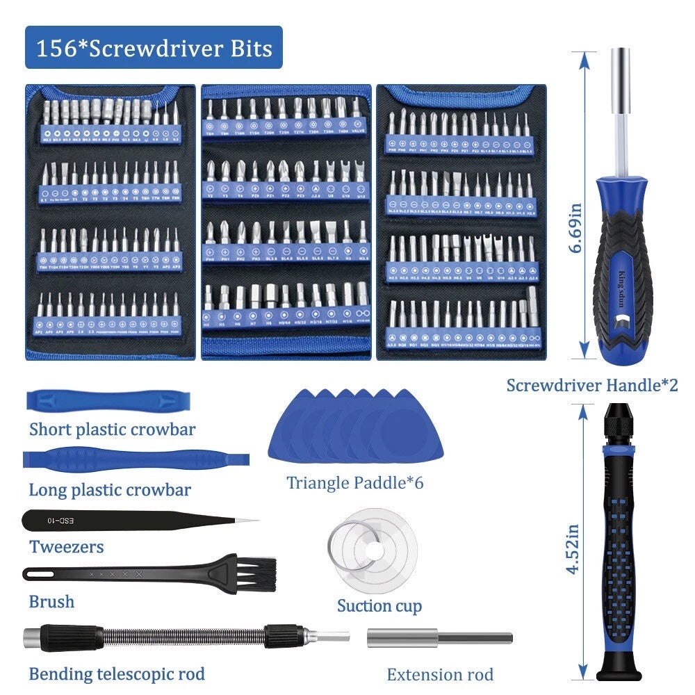 Professional Repair Tool Kit Fix iPhone Tablet Cell Phone Computers Electronics