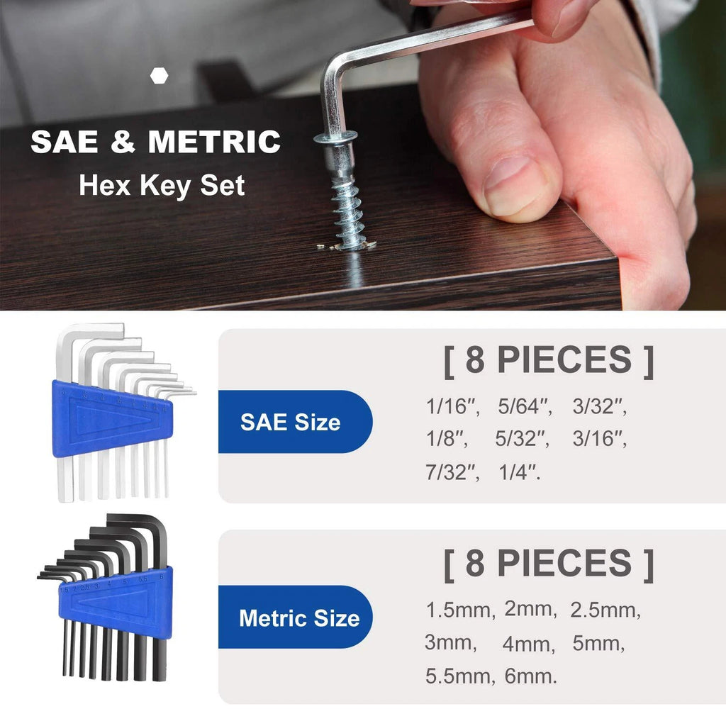 Screwdriver Set, 79-Piece Multi-Purpose Slotted/Phillips Screwdriver Kit