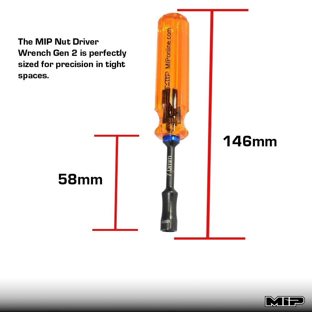 MIP Nut Driver Wrench Set Gen 2, Metric (3), 5.5mm & 7.0mm 9603