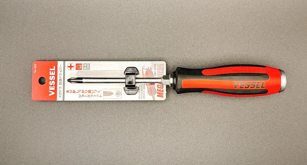 Vessel Megadora 930 JIS Tang-Thru Screwdriver Phillips head Set From Japan