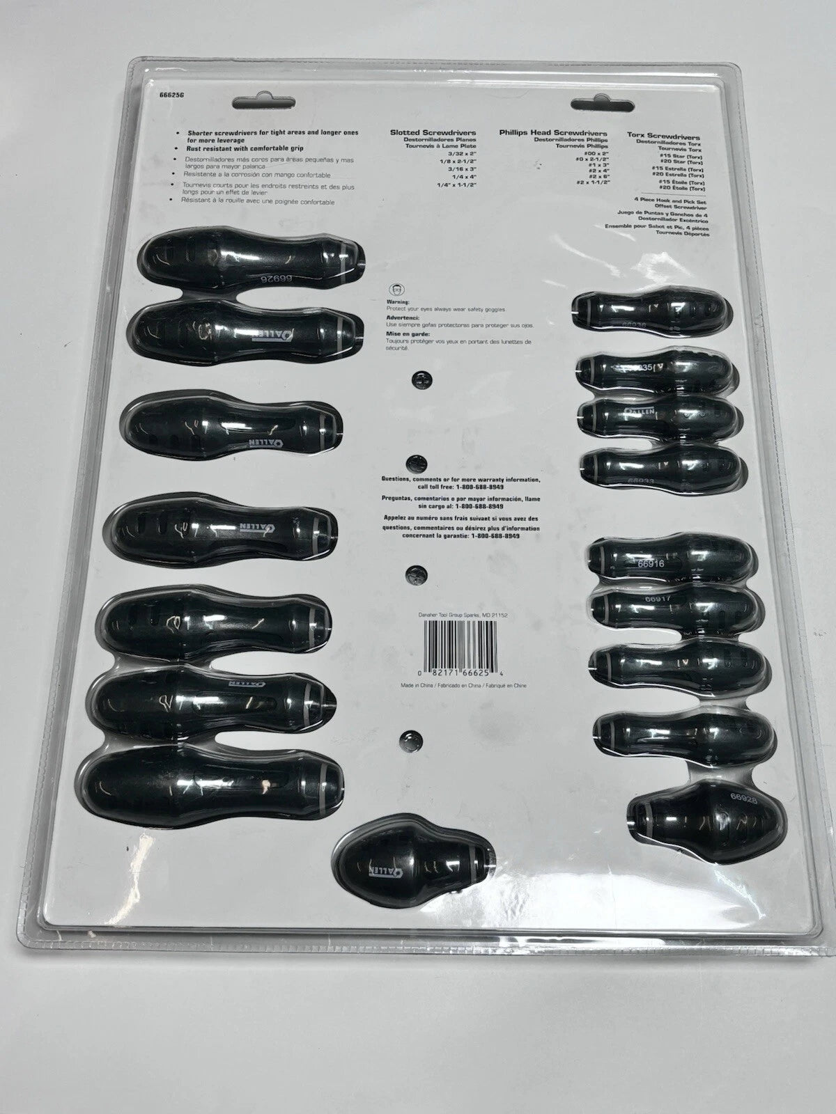 Allen 18pc Screwdriver Combination Set