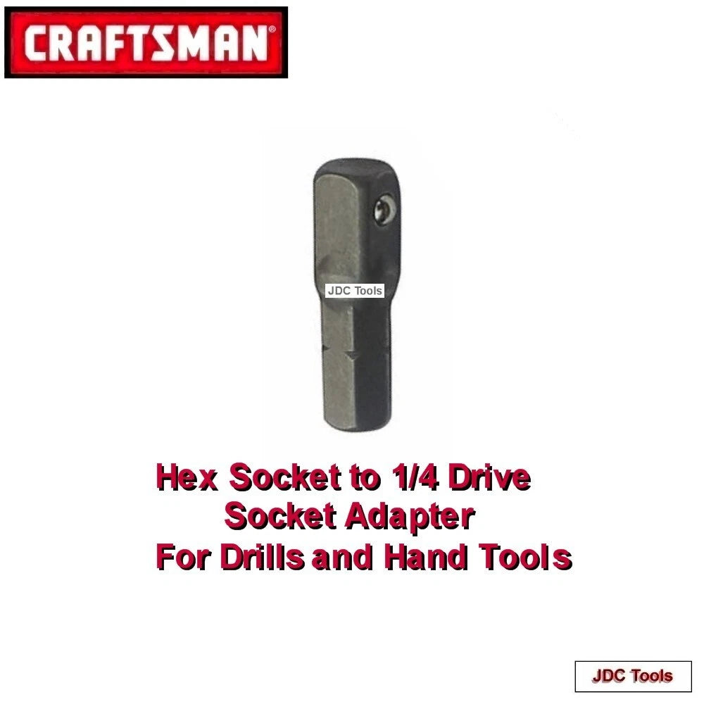 Craftsman Magnetic Driver Handle 1/4" Screwdriver / Nut Driver Bit Tool
