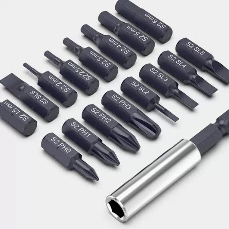 17Pcs Security Tamper Proof Bit Set Magnetic Holder Screwdriver Bits A/B/C/D Set