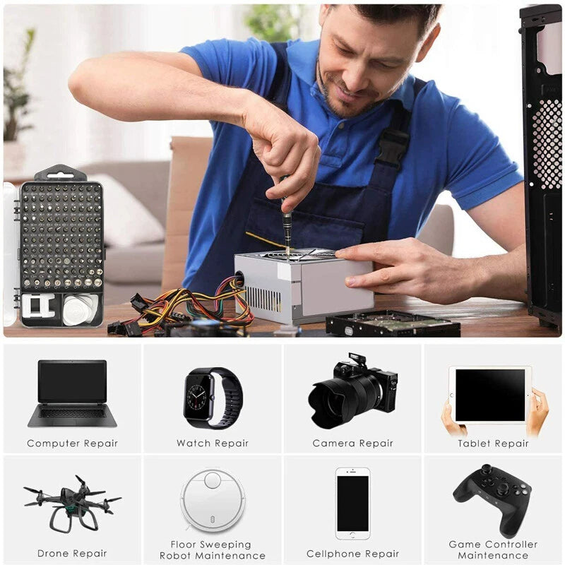 117 Pc Precision Screwdriver Set Tool Kit Torx For Laptop Watch Repair Tool Kit