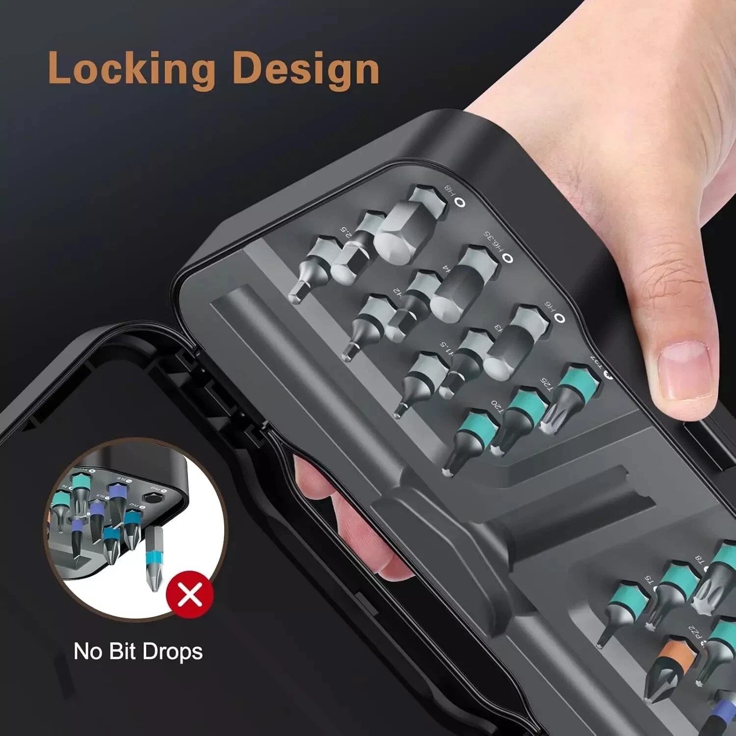 24 in 1 Magnetic Screwdriver Set, DIY Ratchet Screwdriver Set, Multi Bit Magneti