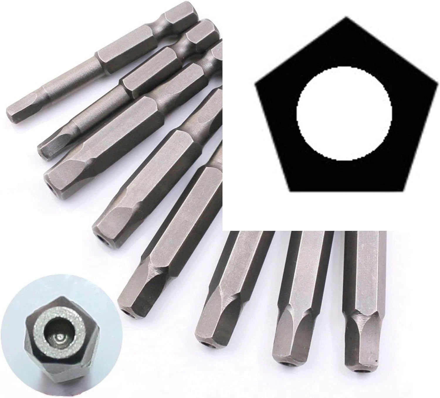 Daman 10Pc Penta plus 5 Sided Security Screwdriver Bit Set