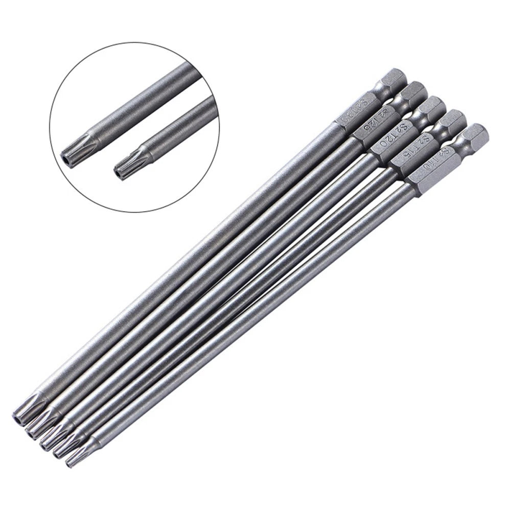 5 Pcs Batch Tool Impact Driver Drill Bits Torque Set Star Screwdriver