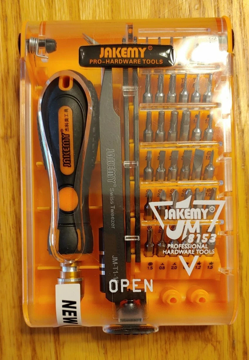 NEW 39in1 JM-8153 Precision Screwdriver Set Tech Kit Small Torx Bits Magnetic