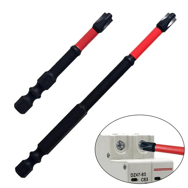 5PCS FPH2 Impact Screwdriver Bit Set-S2 Steel 65mm &110mm Slotted Heads 2025 NEW