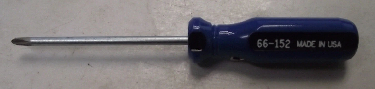 Armstrong 66-152 Phillips #0 Round Shank Screwdriver With Pocket Clip USA