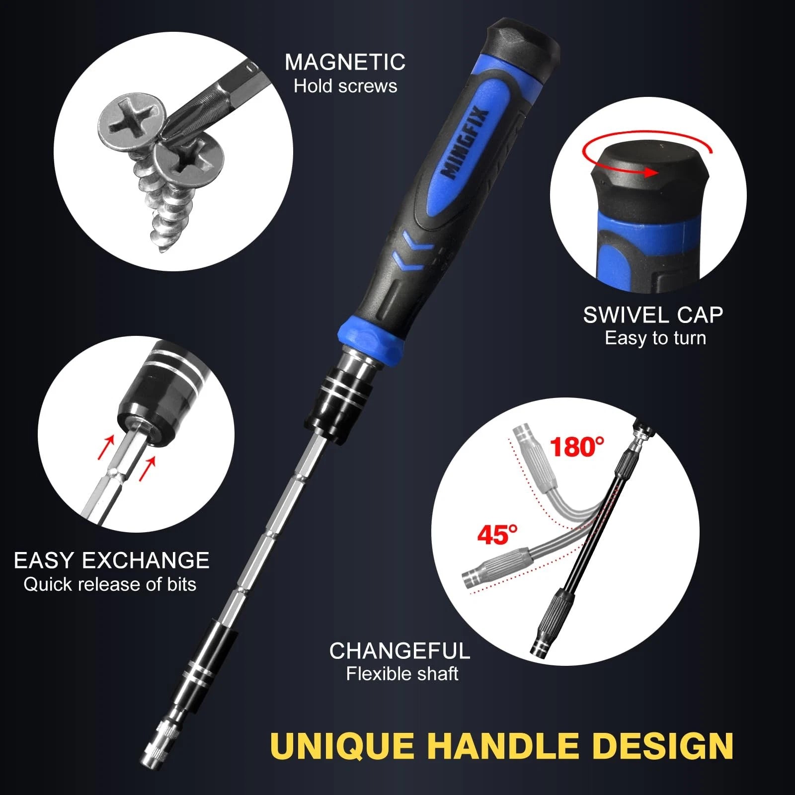 Precision Screwdriver Set with 103 Multi Bits, 115 in 1 Small Magnetic Repair...