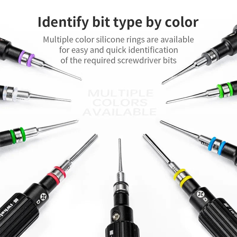 Screwdriver Head With Magnetic Anti-Slip Silicone Ring Mobile Phone Repair