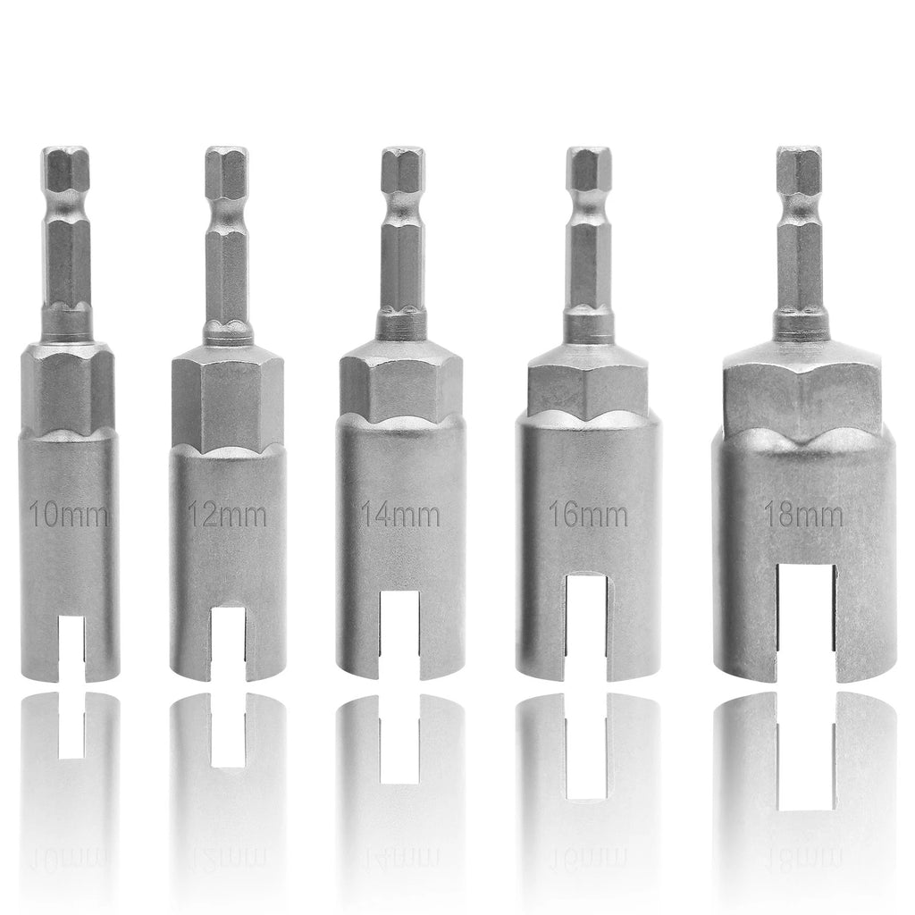 Power Wing Nut Driver Set 1/4" Hex Shank Socket Wrench Extension Screws Eye Tool