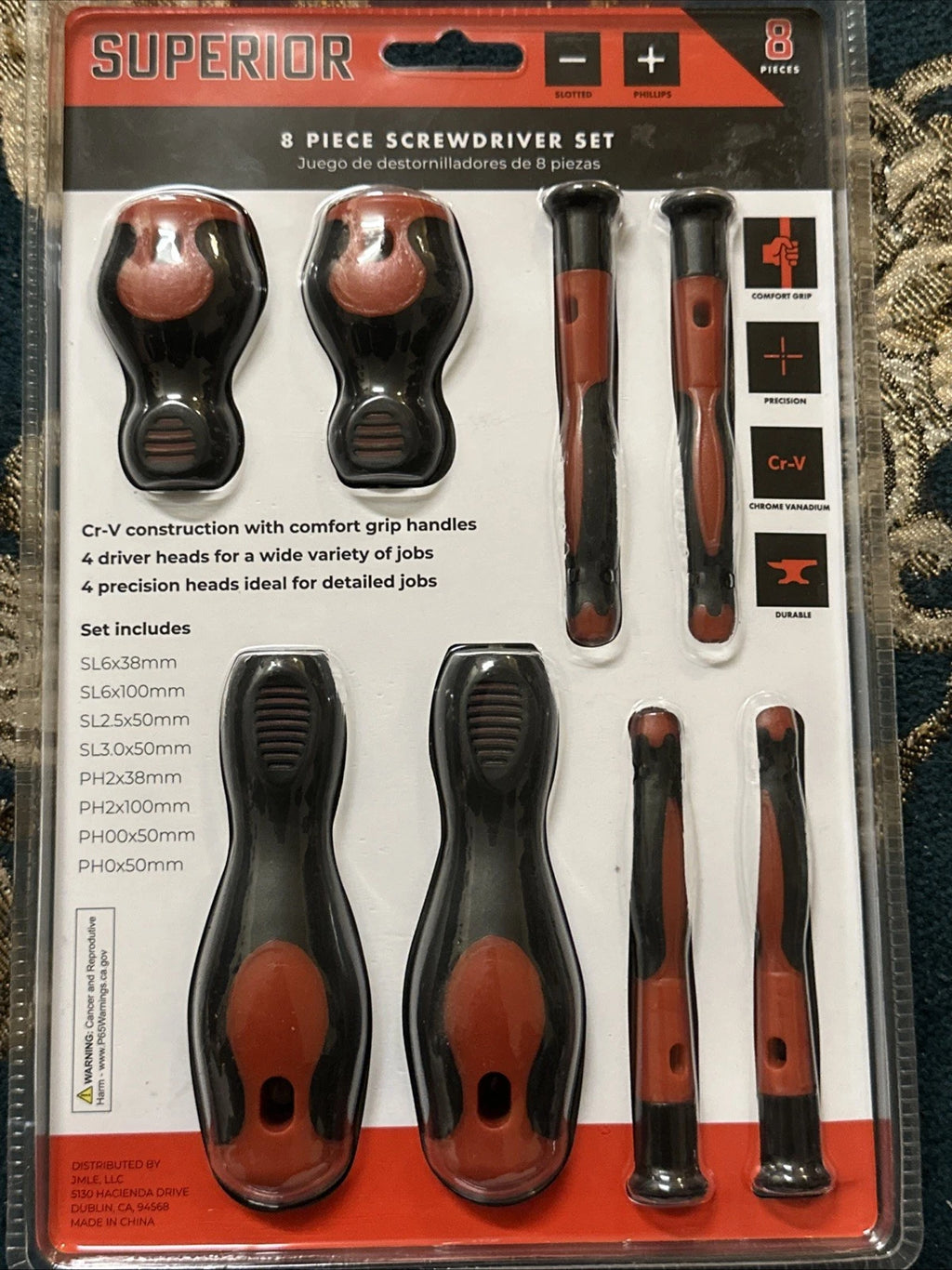 Superior 8 Piece Screwdriver  Set