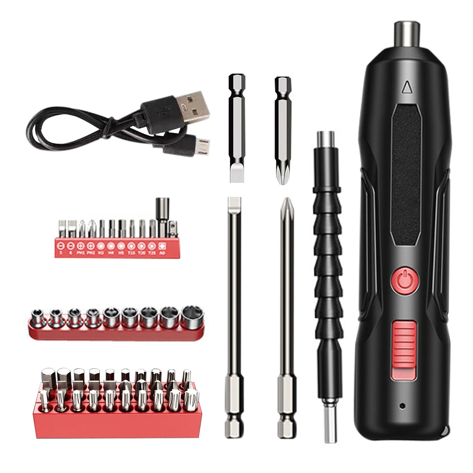 Cordless Screwdriver Set, Electric Screwdriver Battery Electric Combi Screwdrive