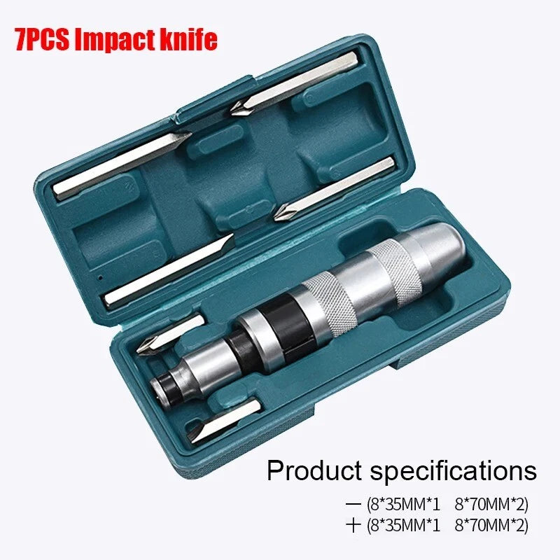 7PCS Impact Screwdriver Set Portable Heavy Duty Shock Screw Driver Chisel