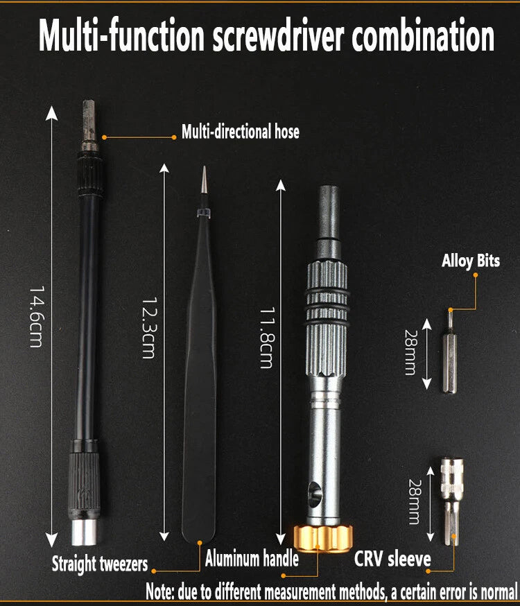 68-in-1 Orange Gray Box Chrome Vanadium Steel Screwdriver Set Precision