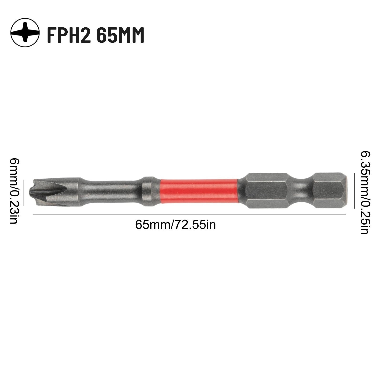 Screwdriver Bit Electricians Special Socket Switch FPH2 Magnetic Slotted