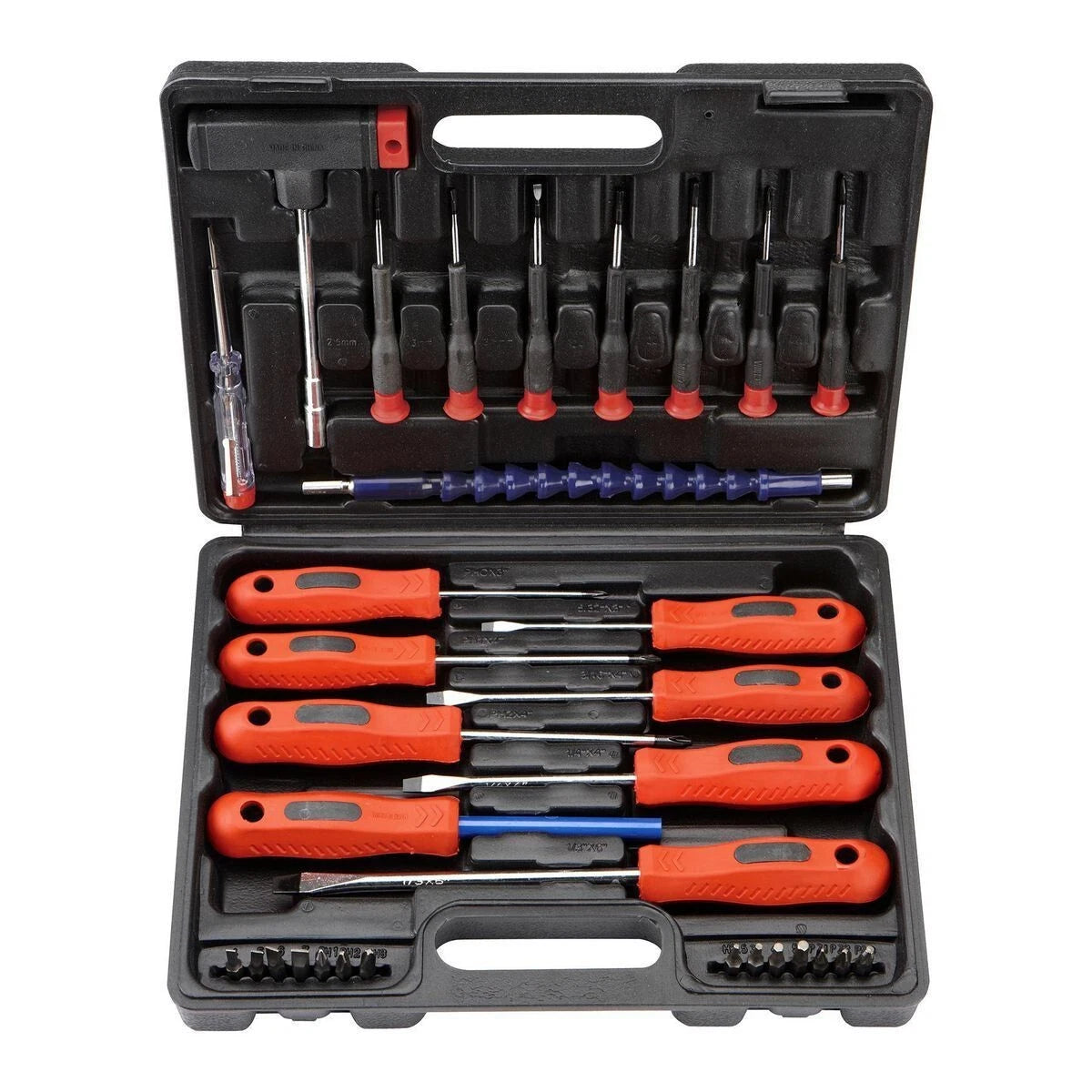 32 PIECE PRECISION MAGNETIC SCREWDRIVER SET HOBBIES, CASE NEW Crafts Household