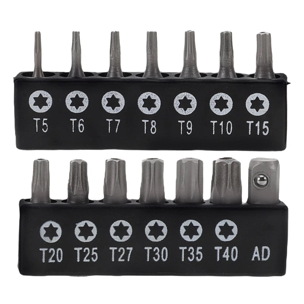 14 Pcs Screwdriver Set Tamper Resistant Fastener Bit Secure Star Bits