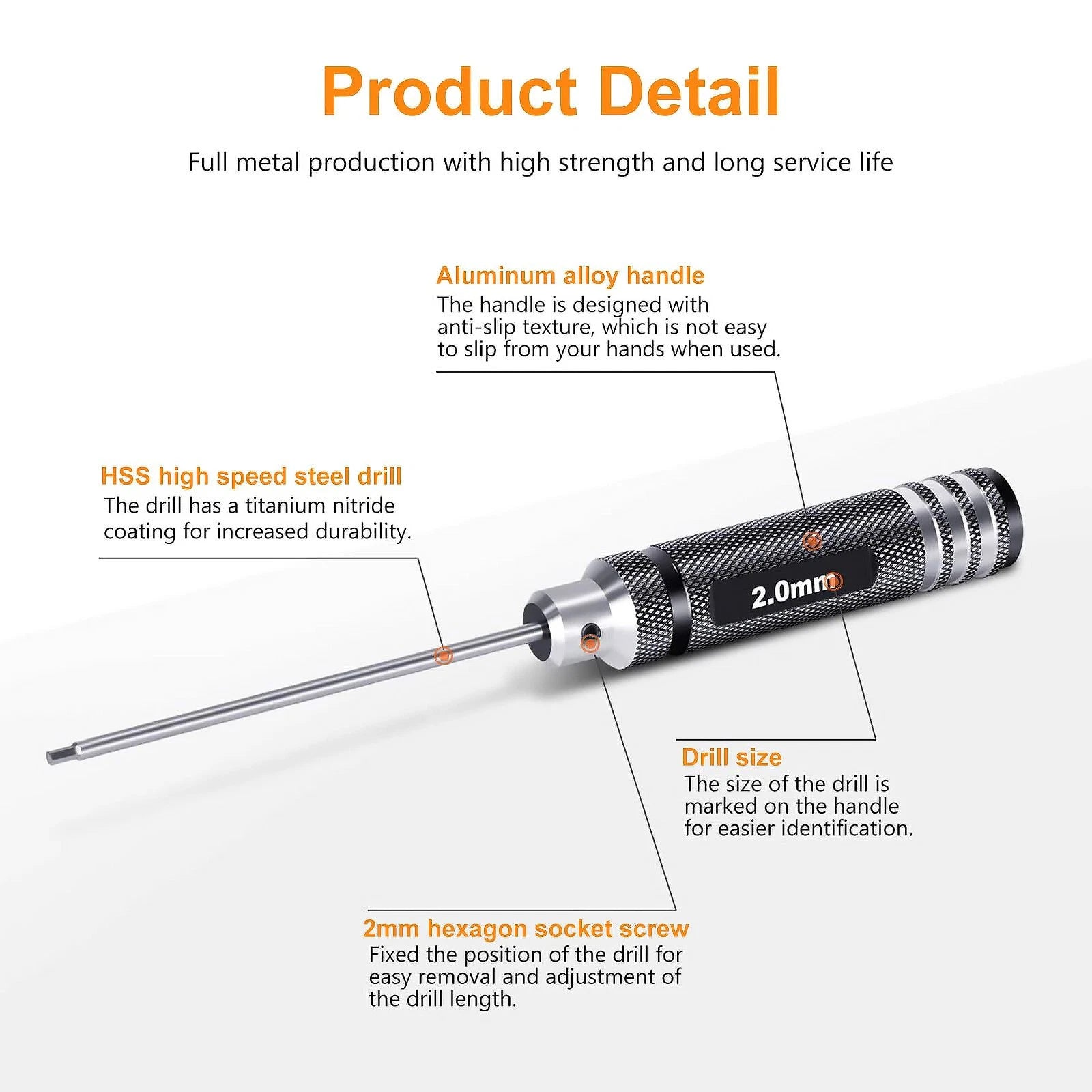 1.5mm / 2.0mm / 2.5mm / 3.0mm Hex Nut Screwdriver Set For RC cars Repair