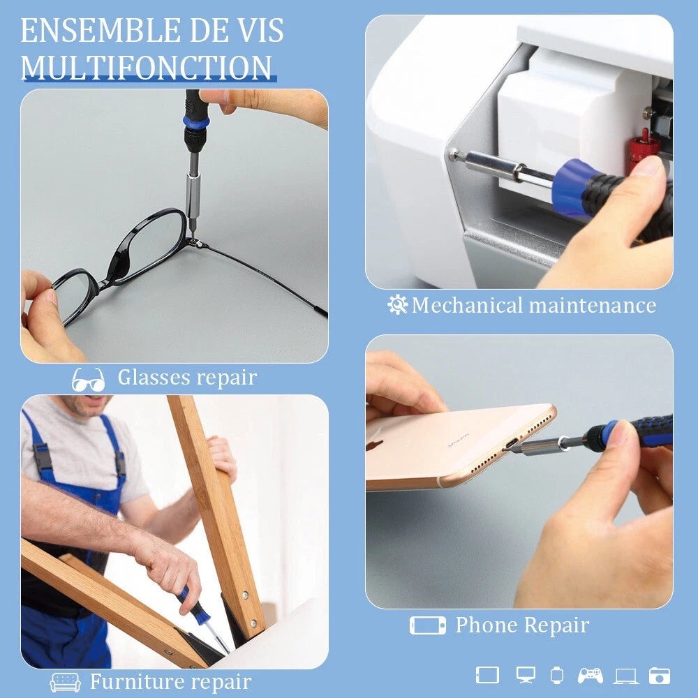 Professional Repair Tool Kit Fix iPhone Tablet Cell Phone Computers Electronics