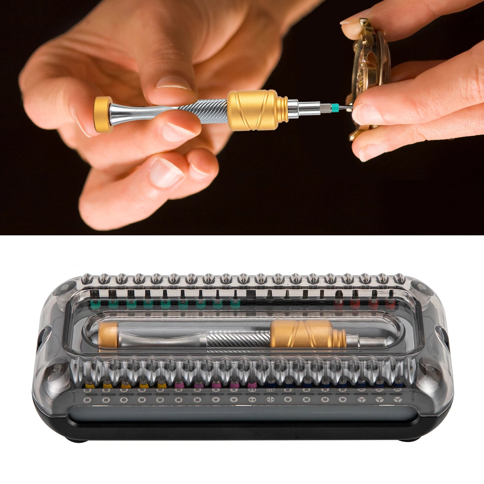 37PCS Precision Screwdriver Kit w/ Magnetic Driver Handle for Electronics Repair