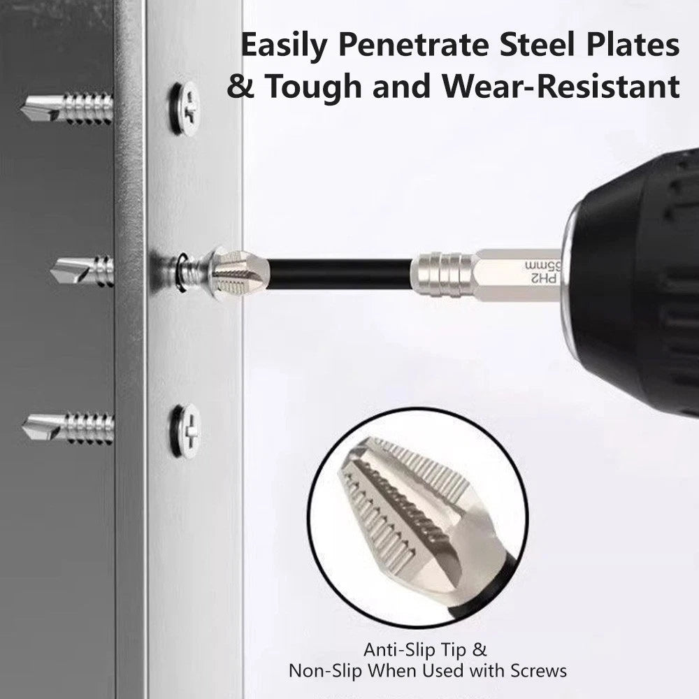 6x High Magnetic Screwdriver Drill Bit Set Durability Screwdriver Drill Bit Set