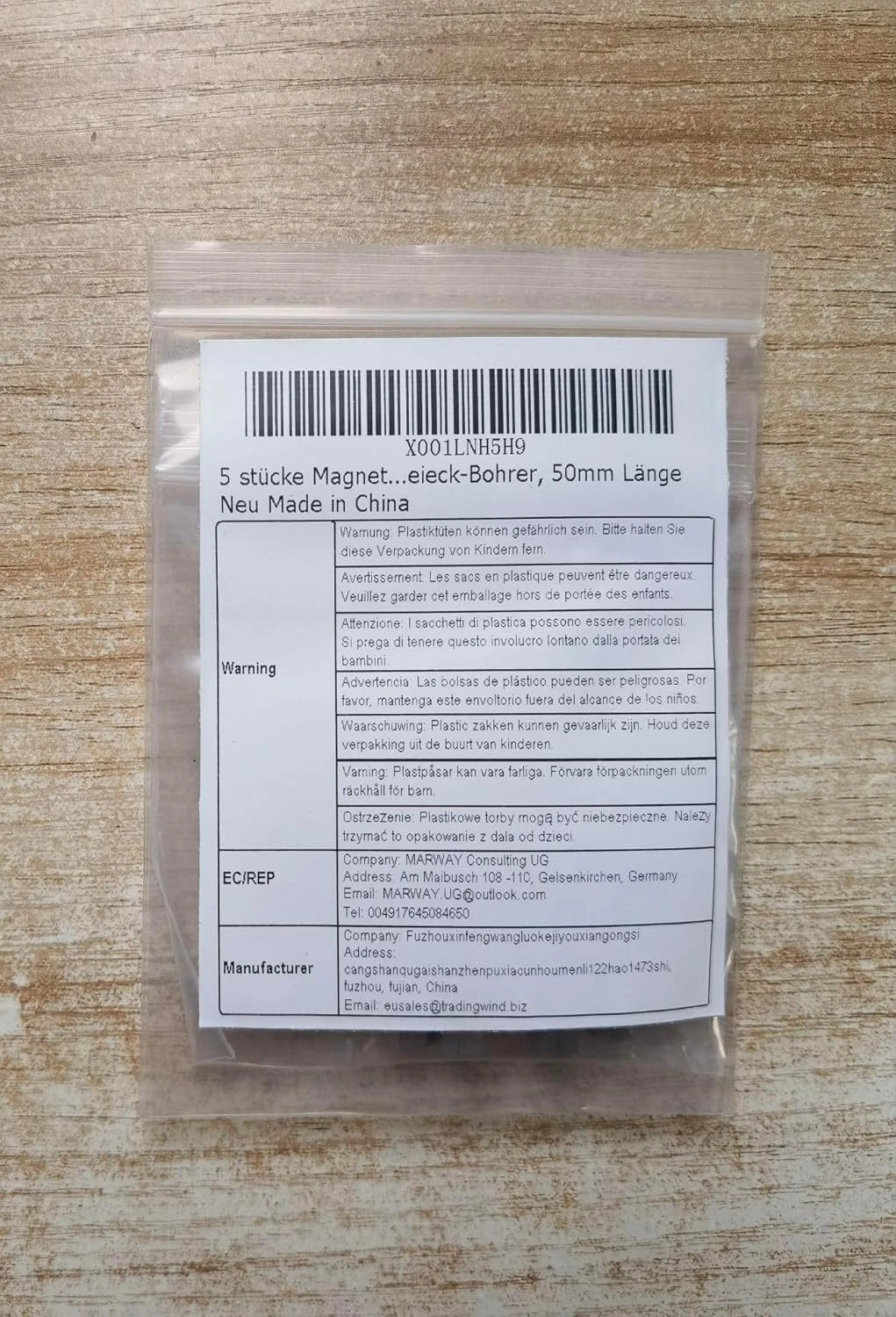 5 Pieces Magnetic Triangle Screwdriver Bits Set, 1/4 Inch Hex 1.8/2.0/2.3/2.7/3.