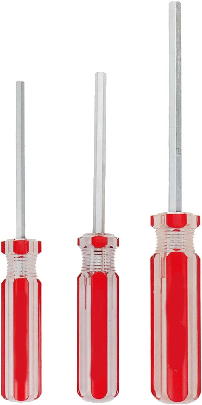Hex Head Screwdriver Set Allen Three Sizes H4mm, Color