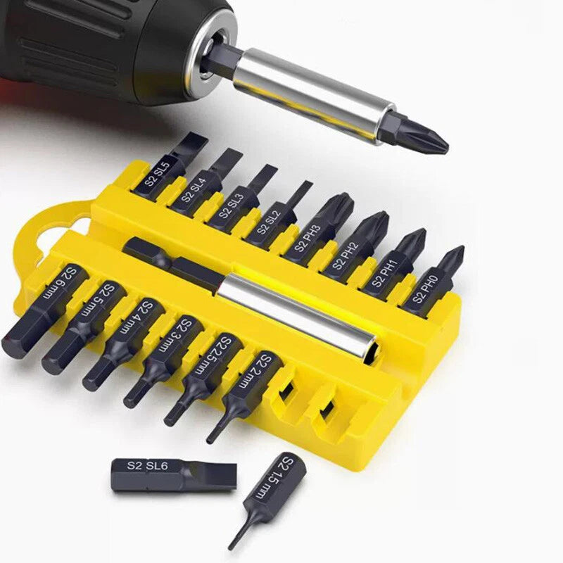 17Pcs Security Tamper Proof Bit Set Magnetic Holder Screwdriver Bits A/B/C/D Set