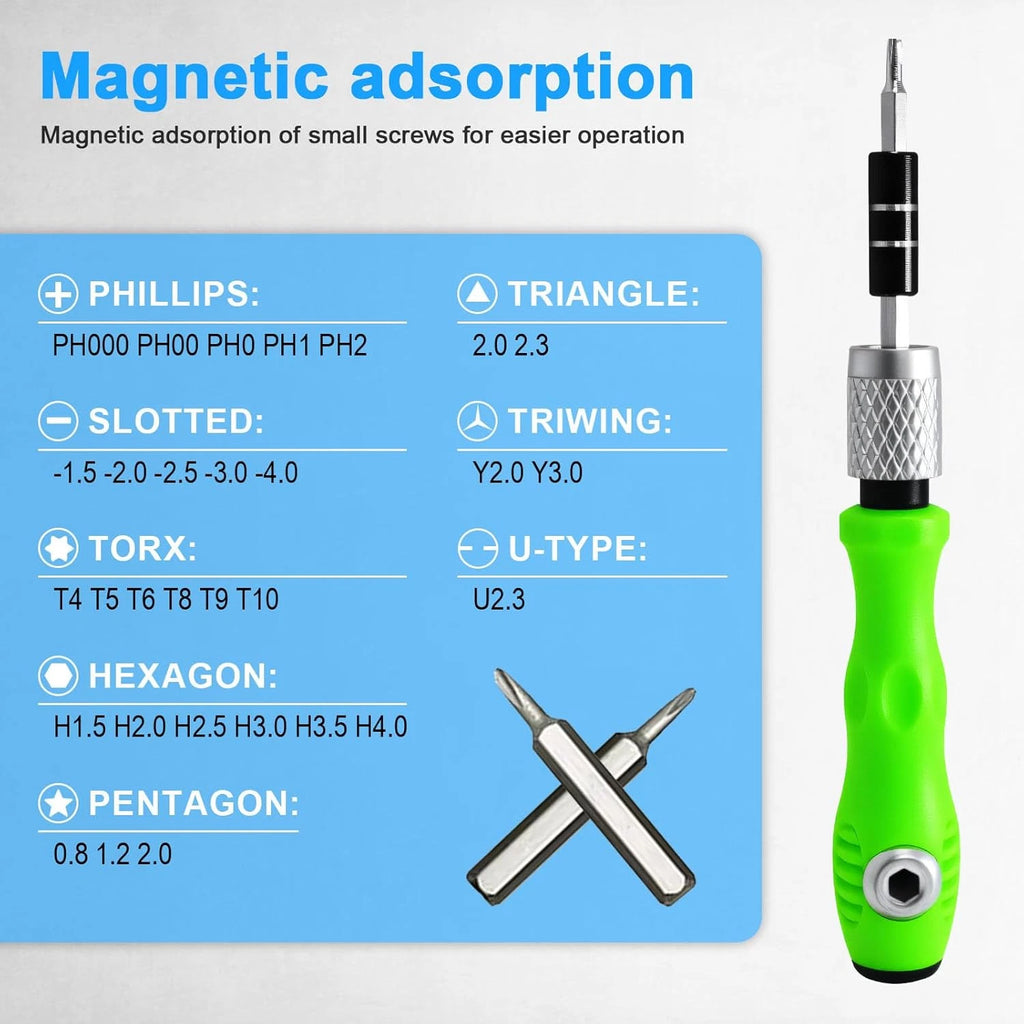 32-in-1 Zoikuloi Precision Screwdriver Set, Magnetic, for Glasses, Watches, Elec