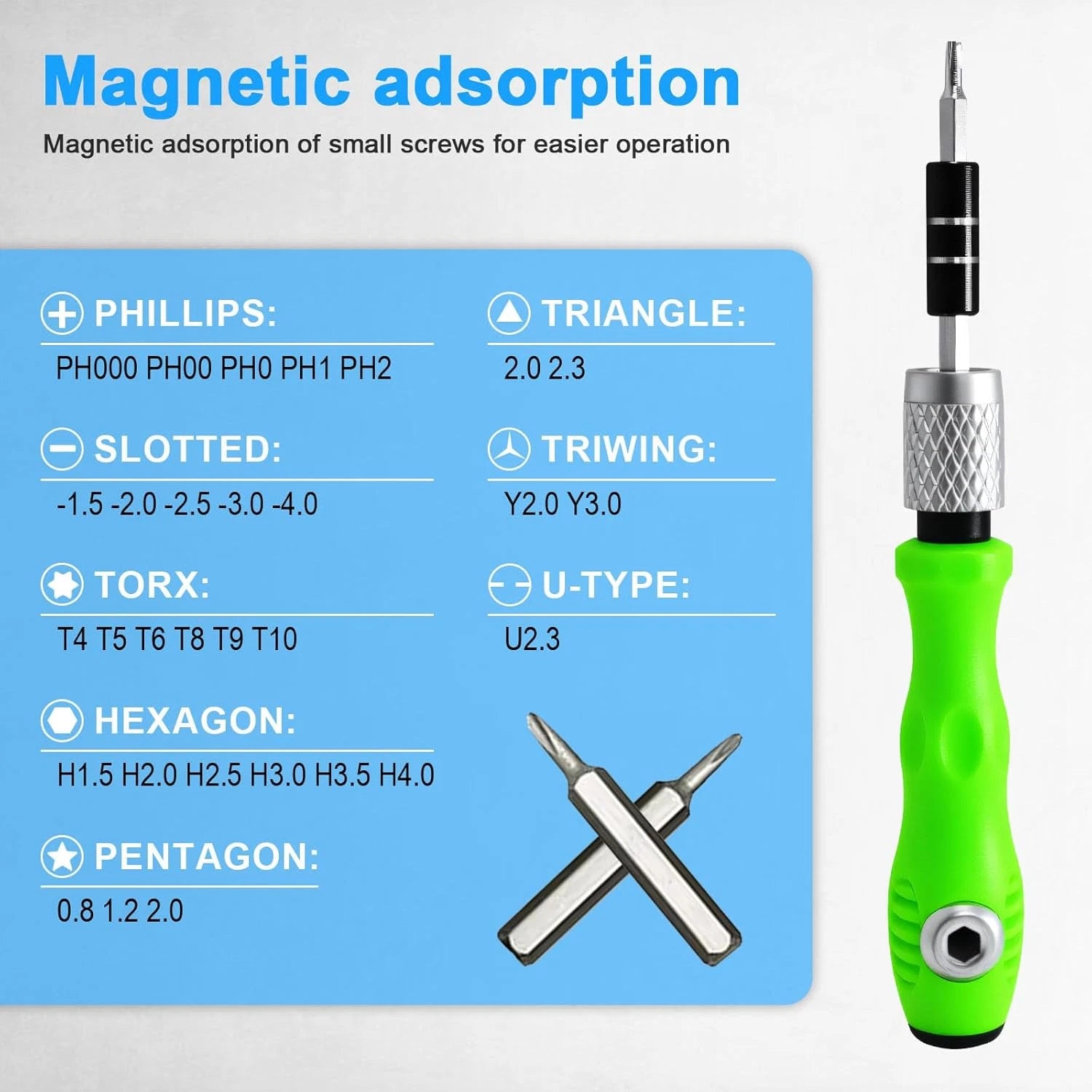 32-in-1 Zoikuloi Precision Screwdriver Set, Magnetic, for Glasses, Watches, Elec
