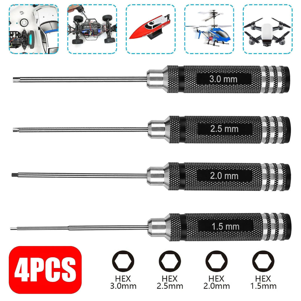 1.5mm / 2.0mm / 2.5mm / 3.0mm Hex Nut Screwdriver Set For drones Repair