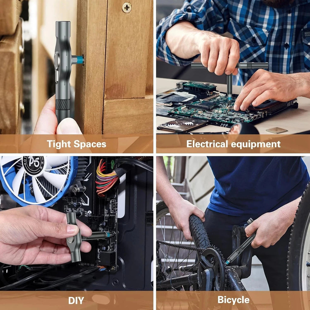 24 in 1 Magnetic Screwdriver Set, DIY Ratchet Screwdriver Set, Multi Bit Magneti