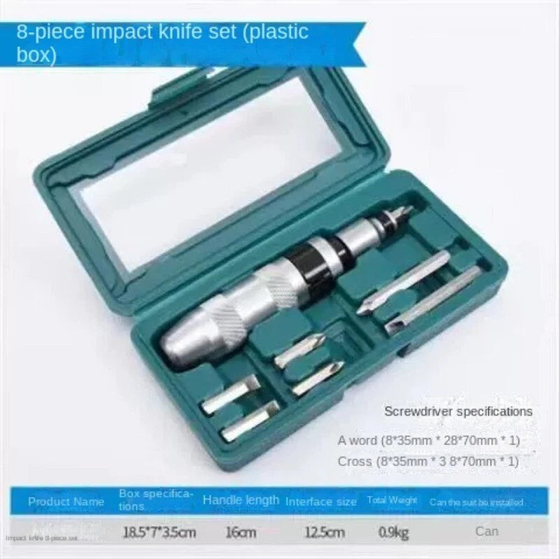 7PCS Impact Screwdriver Set Portable Heavy Duty Shock Screw Driver Chisel
